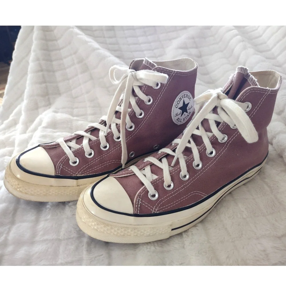 Vintage Converse Chuck 70 High Top Sneakers Saddle Rose Pink 168510C M 7.5 W 9.5 - Picture 2 of 9